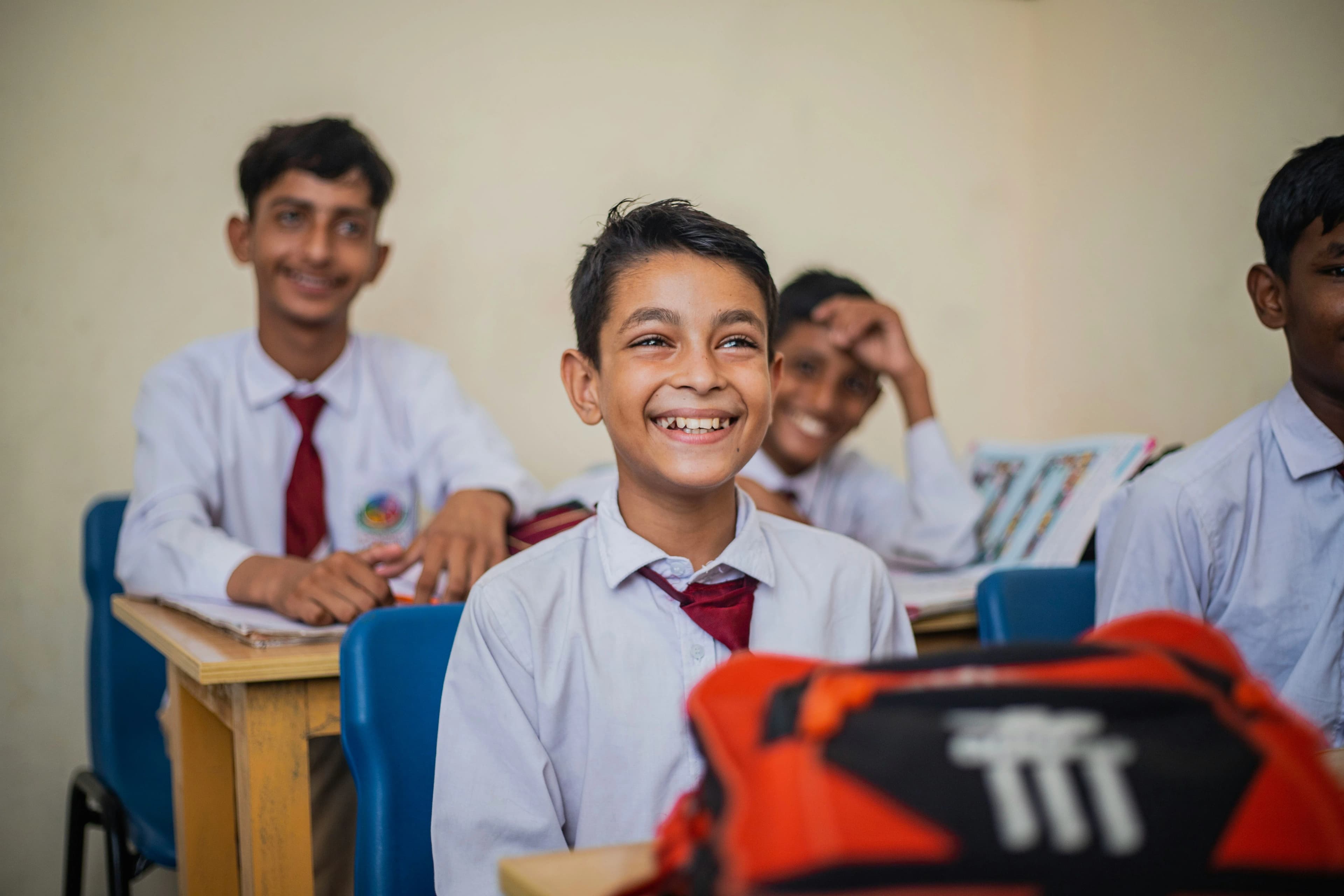Students learning technology and education